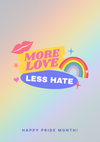 More Love, Less Hate Poster