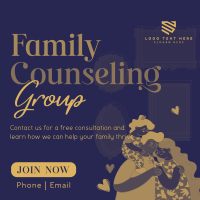 Family Counseling Group Instagram Post Design
