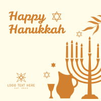 Happy Hanukkah Instagram Post Design