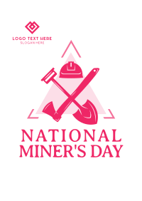 Miner's Day Badge Poster