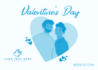 Valentine Couple Postcard