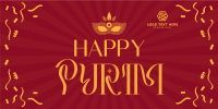 Burst Purim Festival Twitter Post