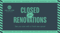 Minimalist Closed for Renovations Facebook Event Cover