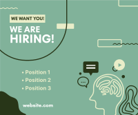 We're Hiring Creatives Facebook Post