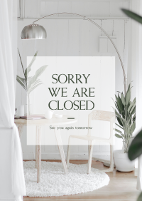 Sorry We Are Closed Poster