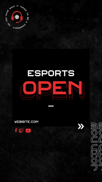 Esports Open Instagram Story