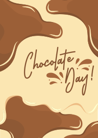 Chocolatey Puddles Flyer Design