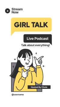 Girl Talk Podcast Facebook Story