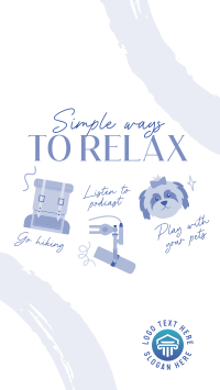 Cute Relaxation Tips Instagram Story