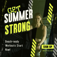 Summer Fitness Workout Instagram Post Image Preview