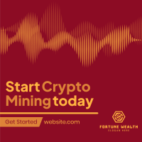 Cryptocurrency Market Mining Instagram Post Image Preview