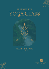 Online Yoga Class Flyer