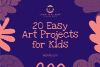 Easy Art for Kids Pinterest Cover