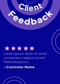 We Appreciate Your Feedback Flyer