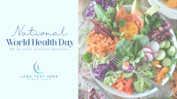 Minimalist World Health Day Greeting YouTube Video Image Preview