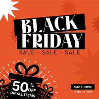 Black Friday Sale Instagram Post Design