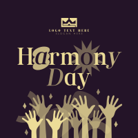 Simple Harmony Day Linkedin Post