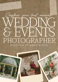 Rustic Wedding Photographer Poster