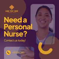 Hiring Personal Nurse Linkedin Post