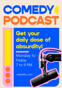 Daily Comedy Podcast Flyer