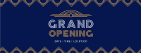 Art Deco Grand Opening Facebook Cover