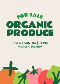 Organic Vegetables Flyer