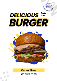 Delicious Burger Poster