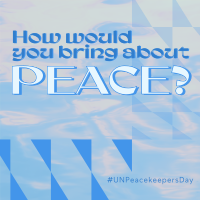 Day of UN Peacekeepers Linkedin Post Design