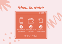 Order Process Tutorial Postcard