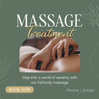 Massage Treatment Wellness Linkedin Post Design