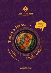 Thai Cuisine Flyer