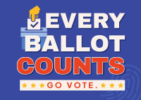 Every Ballot Counts Postcard