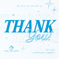 Simplistic Thank You Linkedin Post Design