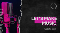 Pink Accent Music Facebook Event Cover