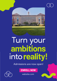 University Admissions Open Flyer