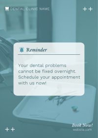 Dental Appointment Reminder Poster