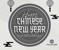 Prosperous New Year Facebook Post Design