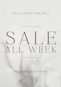 Minimalist Luxurious Sale Flyer