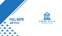 Blue Thick Parthenon Business Card