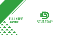 Green Bullet D Business Card Image Preview