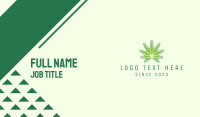 Modern Edgy Cannabis Business Card