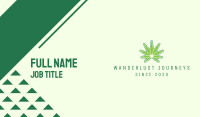Modern Edgy Cannabis Business Card Design