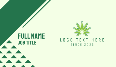 Modern Edgy Cannabis Business Card Image Preview