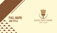 Tribal Broom Art Business Card Design