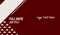 Retro Casual Font Text Business Card