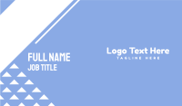 Baby Blue Text Business Card Design