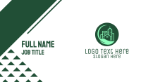 Eco Green City  Buildings Business Card Design