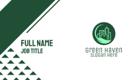 Eco Green City  Buildings Business Card Image Preview