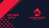 Red Hot Game Controller Business Card Image Preview