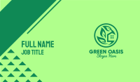 Eco Green House Business Card Image Preview